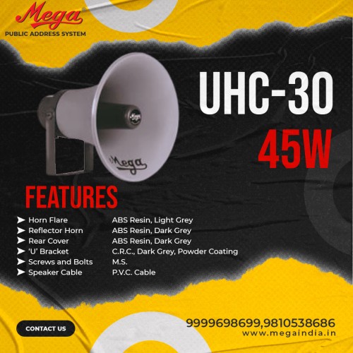 UHC 30 45 Watts P.A Unit Horn Combination